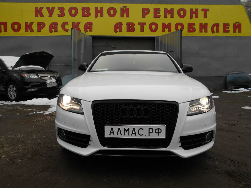 Покраска Audi A4 | Ауди А4 | Москва ВАО | Кузовной цех Алмас